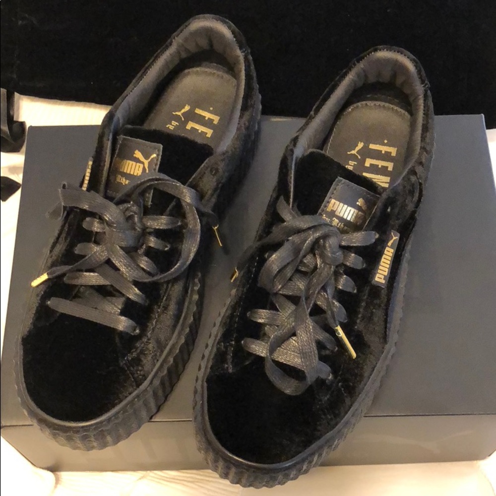 Puma by Rihanna Fenty Black Velvet Creepers